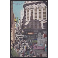 FLORIDA Y DIAGONAL NORTE ANTIGUA TARJETA POSTAL